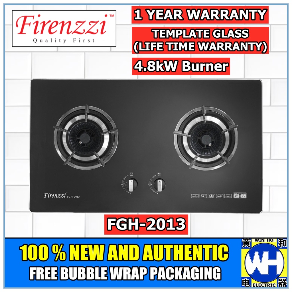 Firenzzi Hob Fgh Tempered Glass Gas Cooker Hob Built In Or Free Standing Pwp Firenzzi