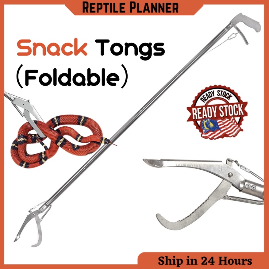 Tool Snake Catcher Snake Tong Reptile Grabber Universal Foldable