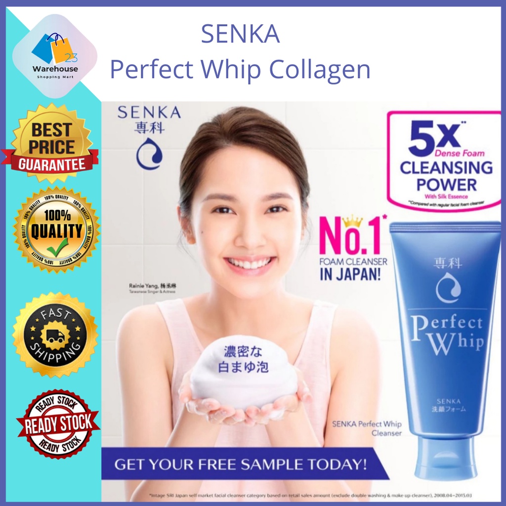 SENKA Perfect Whip Collagen in 120ml [ Original ] | Shopee Malaysia