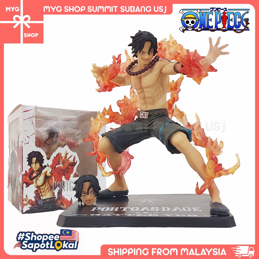 One Piece Portgas D Ace Battle Flame Version with base 13cm Anime Action  Figure collectibles toys kids figurines | Shopee Malaysia