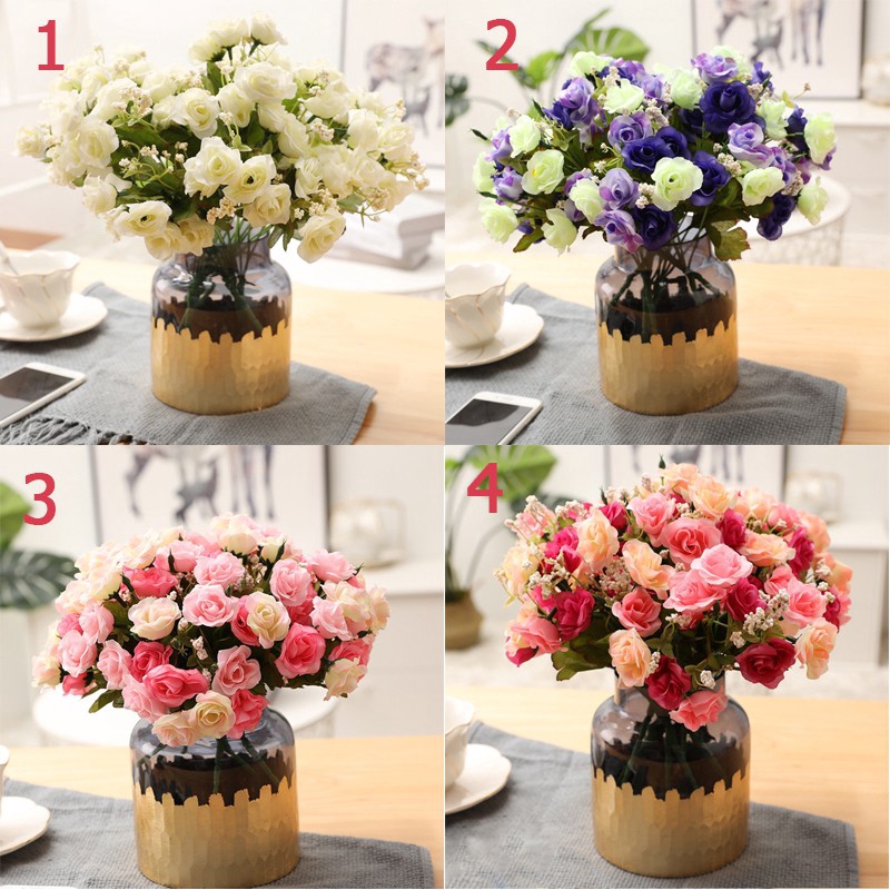 Artificial Flower Rose Home Decoration Living Room Wedding Party Home Decor