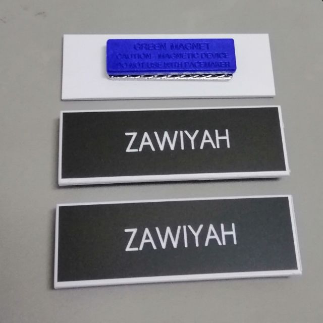 Name tag untuk guru dan jabatan kerajaan (2.5cm x 7.5cm) Shopee Malaysia