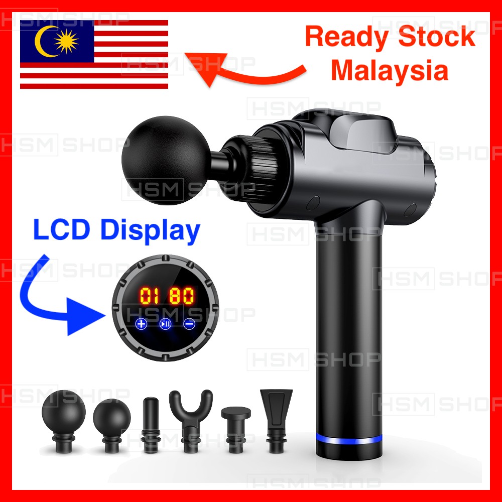 Fitness Relaxer Muscle Massage Machine Fascia Gun 6 Massage Head 20