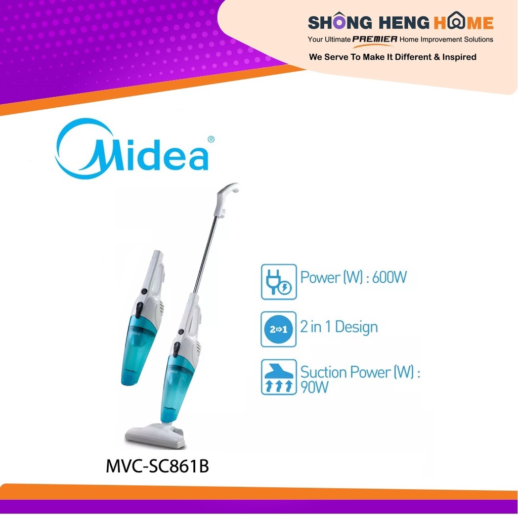 Midea MVC-SC861 2-in-1 Stick Vacuum Cleaner / Handstick Vacuum