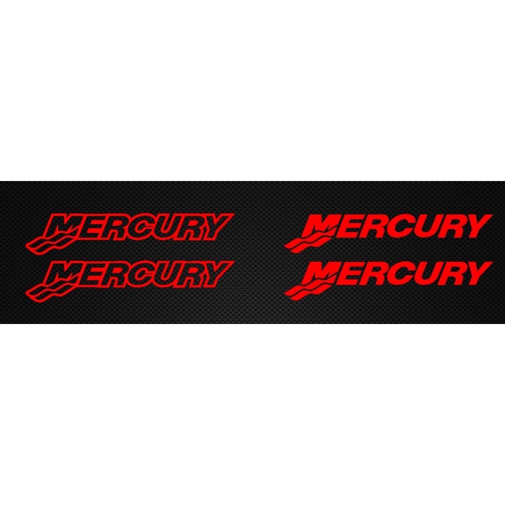 Mercury Outboard Decal Sticker LARGE Kit6 OptiMax Pro XS Reproduction Bass Boat 