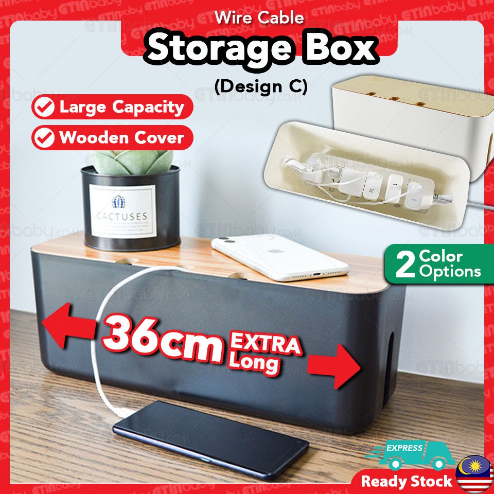 Wire Cable Storage Box Cable Cord Plug Socket Management Box USB Cable