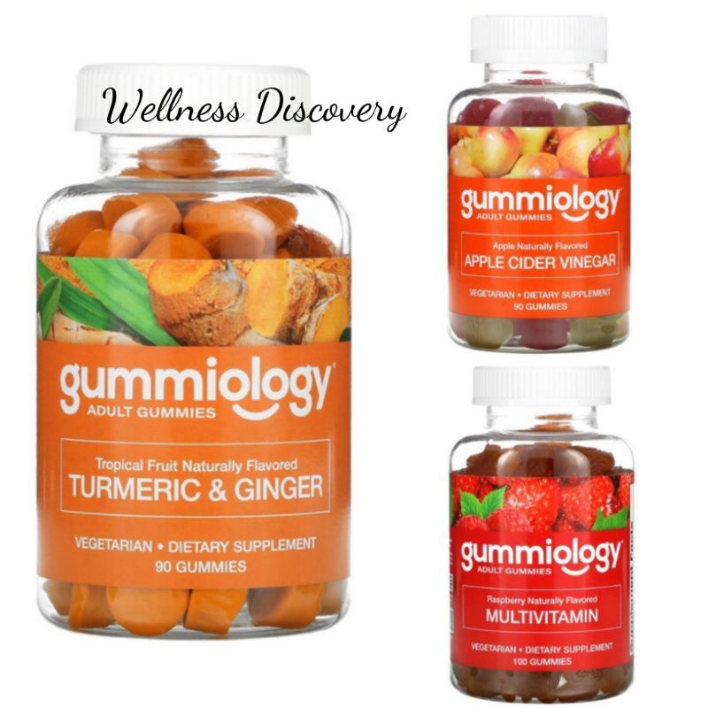 Gummiology Adult Turmeric & Ginger , Apple Cider Vinegar, Multivitamin