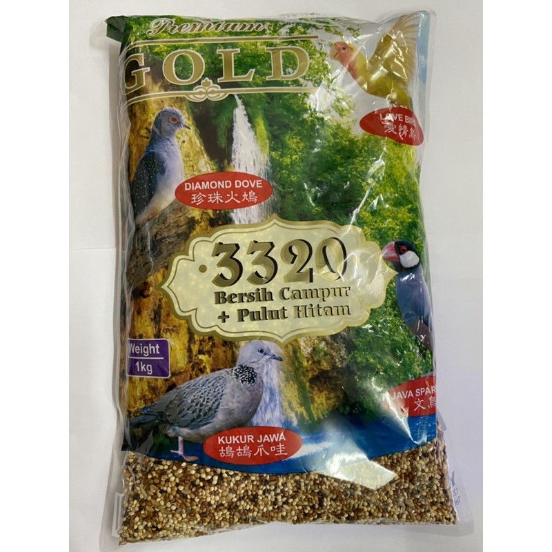 Premium Gold Clean Seeds Mixed Millet Bird Food 3320/ Makanan Burung