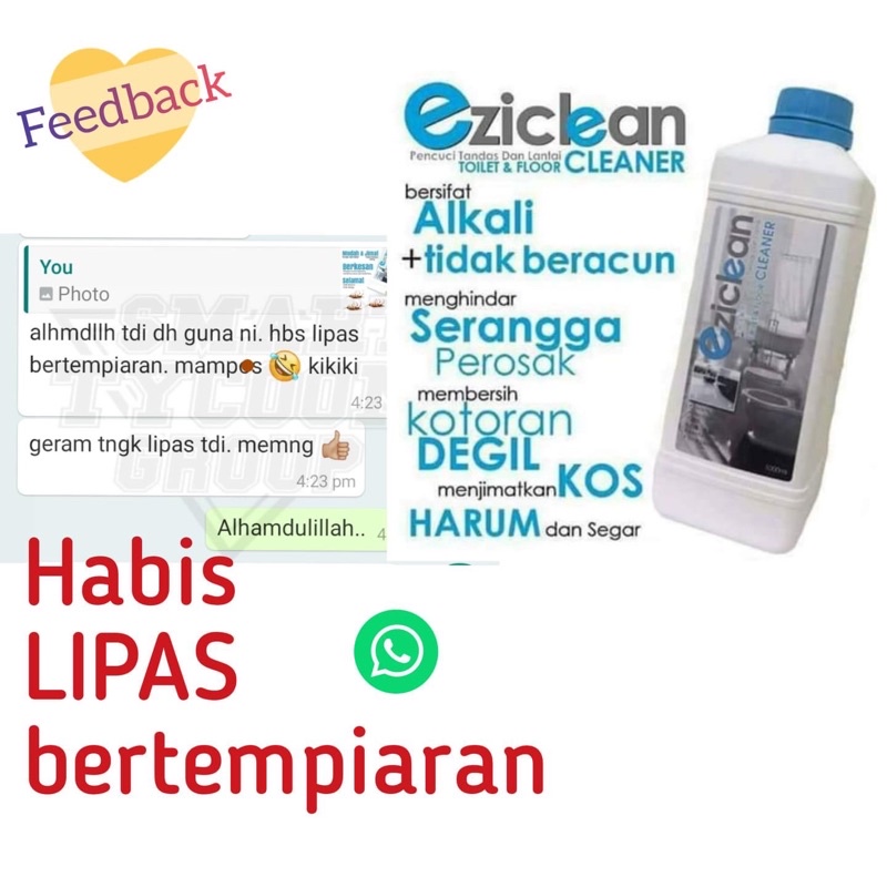 Eziclean toilet & floor produk viral produk hot