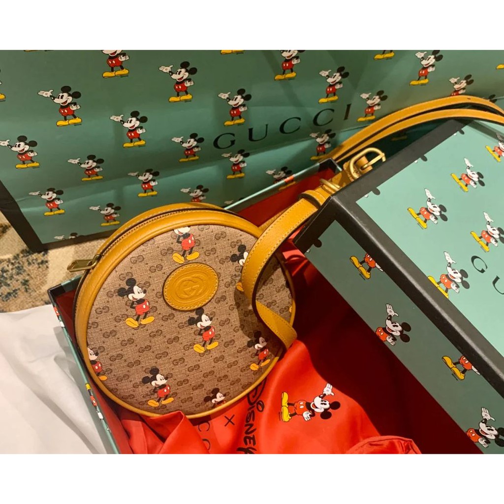 gucci mickey mouse shoulder bag