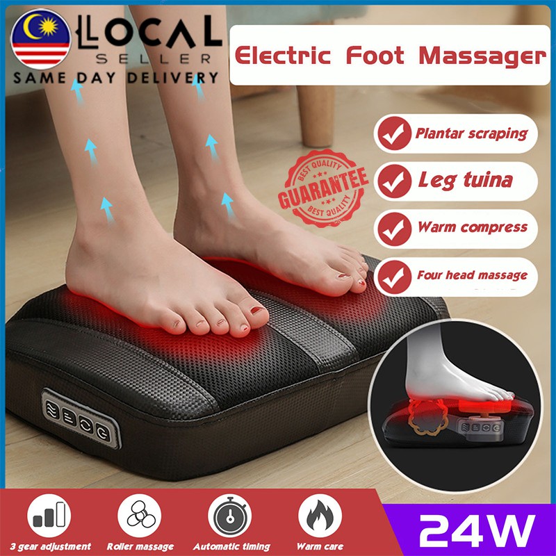 New Electric Foot Massager Shiatsu 3-Mode Kneading Foot Calf Leg Plantar Body Massager Infrared With Heating Roller