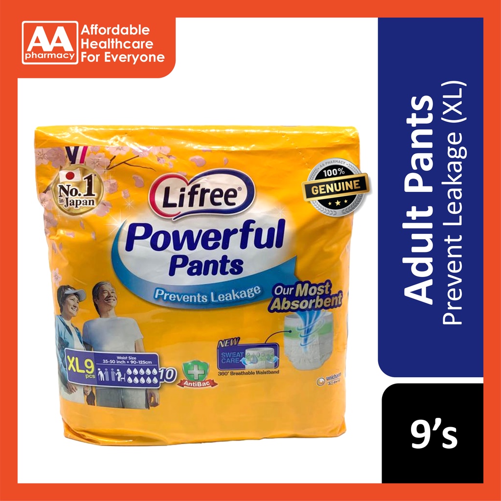 LIFREE POWERFUL THIN PANTS XL SIZE (9'S) Shopee Malaysia