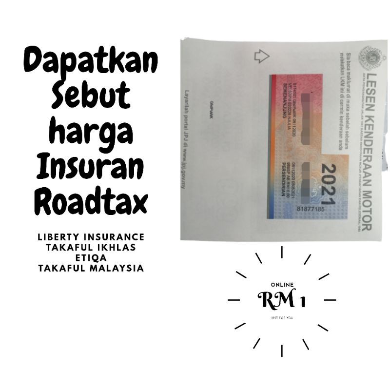 Kereta harga roadtax Senarai Harga