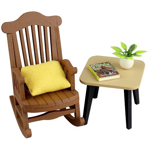 Diy Kit Mini Furniture Series 2511 Rocking Chair Shopee Malaysia