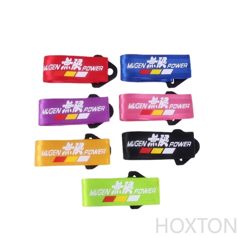 Towing Rope Racing Car Universal Tow Eye Strap Tow Strap Bumper Trailer