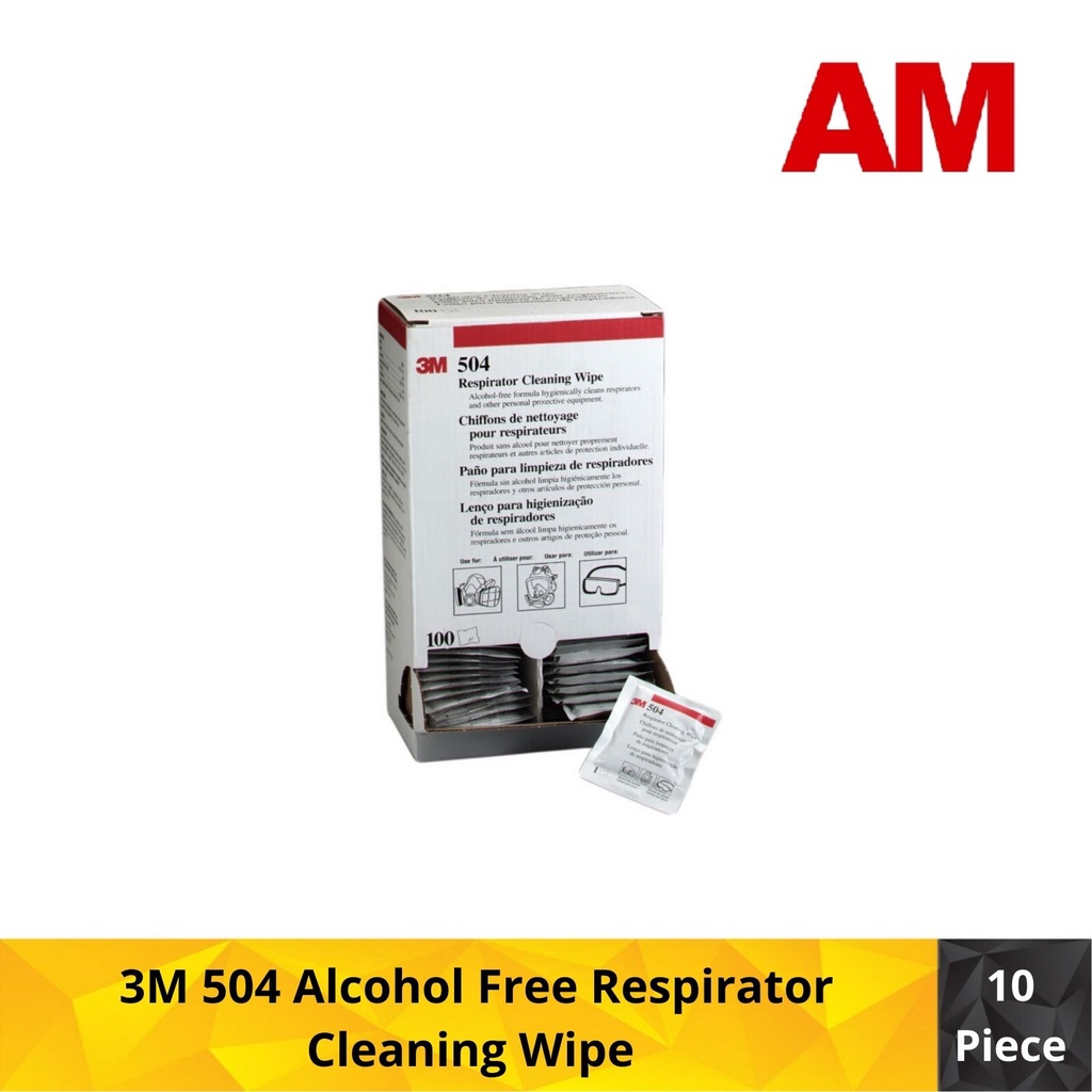3M 504 Alcohol Free Respirator Cleaning Wipe (Pack of 10pcs) Shopee Malaysia
