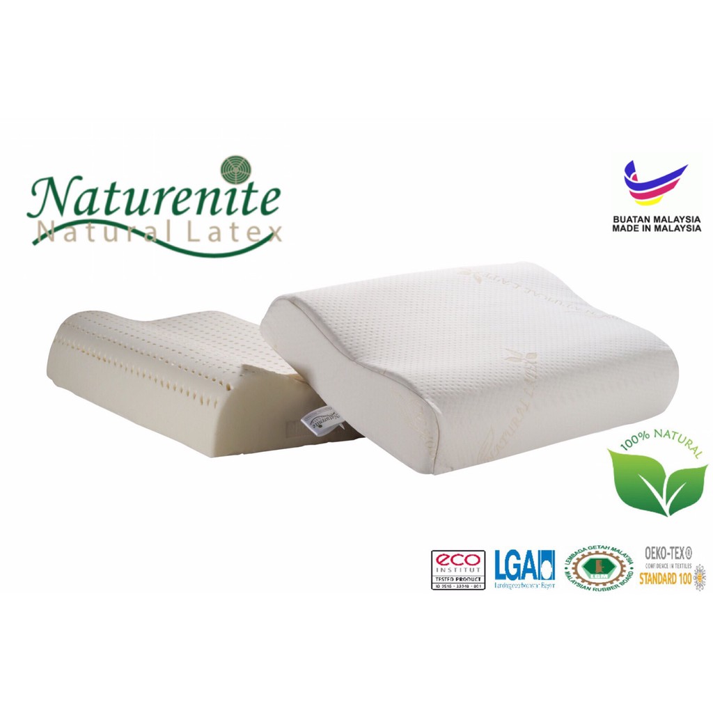 Naturenite Natural Latex Contour Adult Pillow Shopee Malaysia