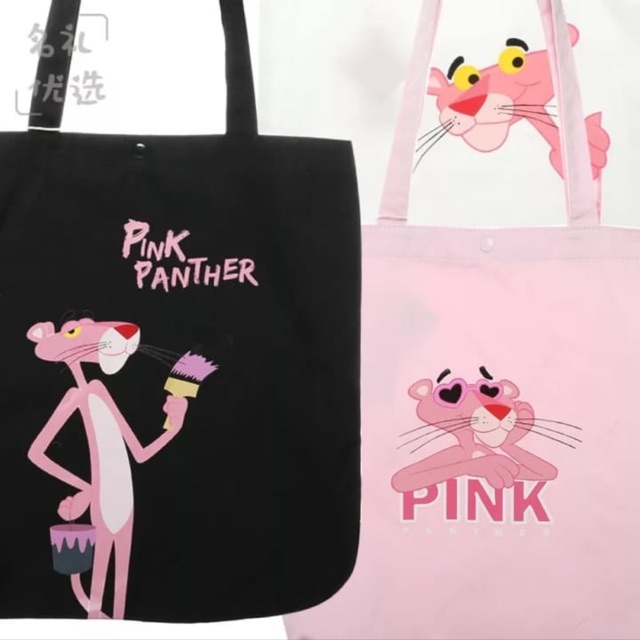 pink panther tote bag