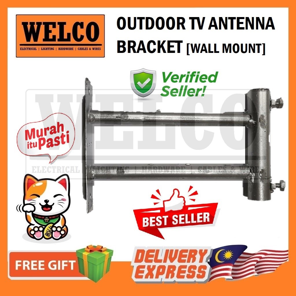 TV ANTENNA AERIAL BRACKET FOR OUTDOOR ANTENNA / KAKI ANTENNA BESI