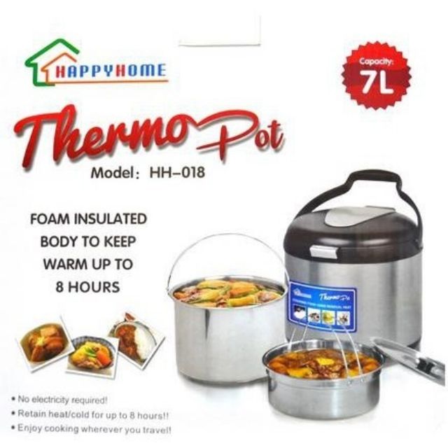 MultiFunction Thermal Cooking Pot [2.5L/5L/7L] Ready Stock Shopee