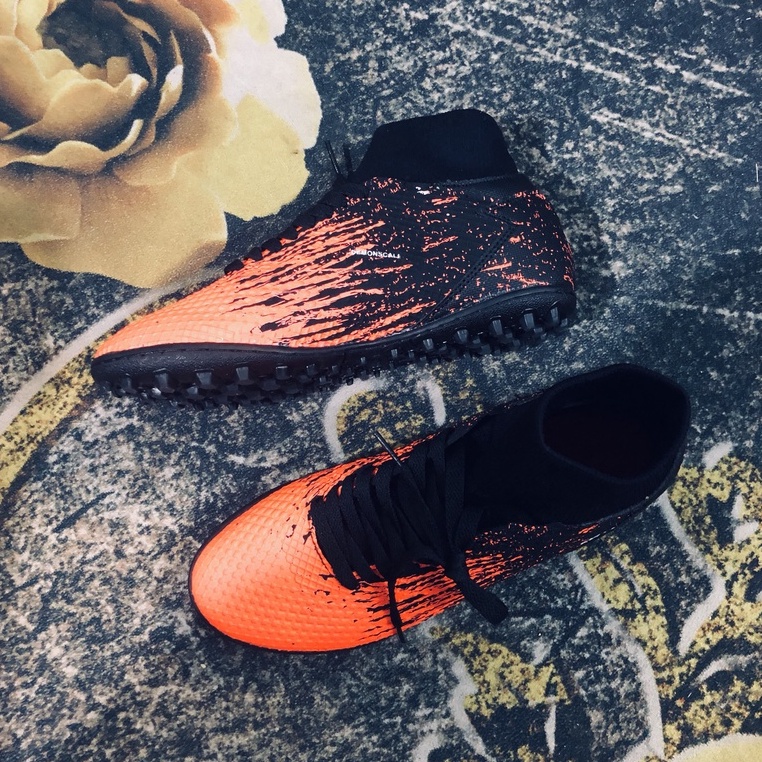 High Neck Soccer Shoes With Ankle Lock Support Shopee Malaysia