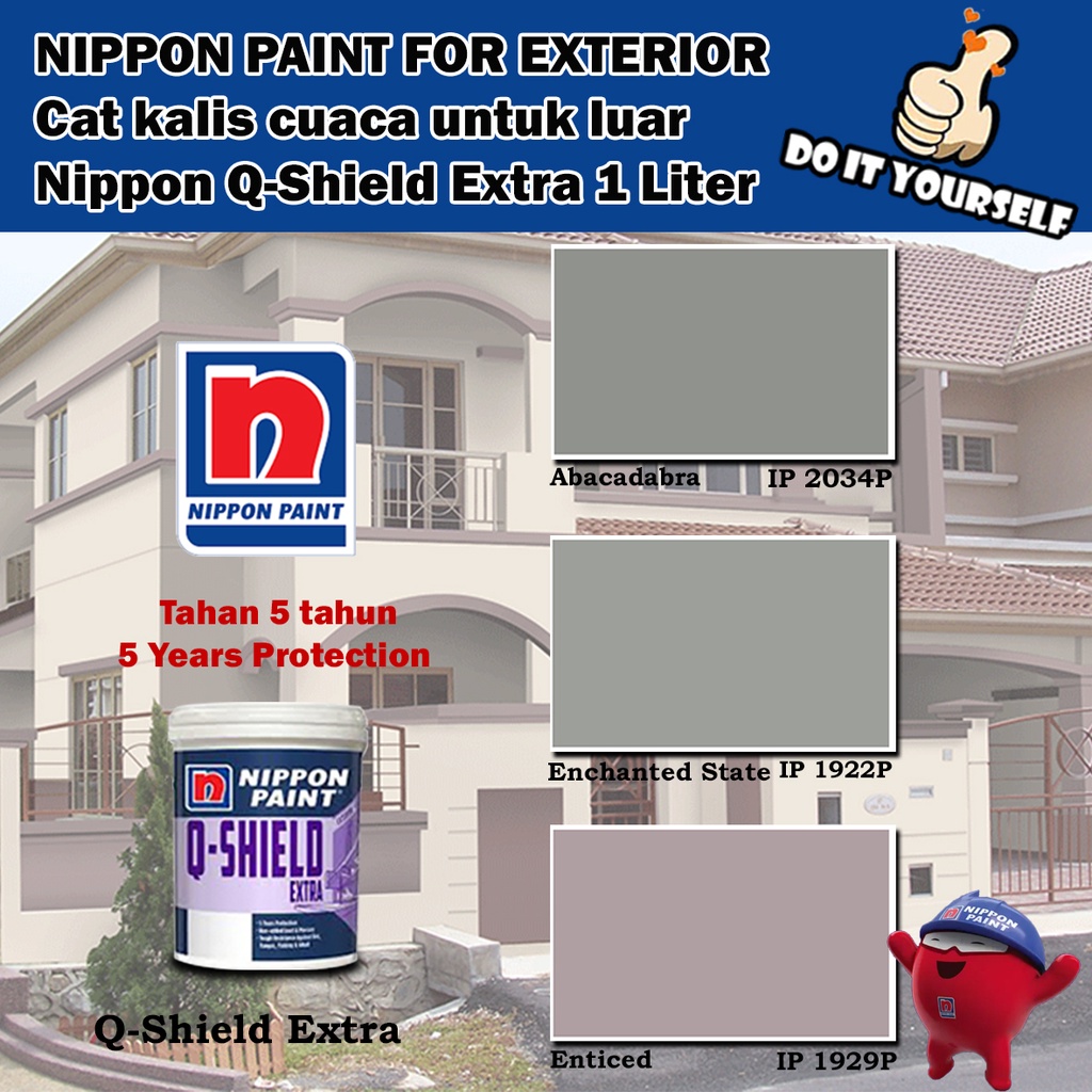 Nippon Paint QShield Extra Exterior Collection 1 Liter Abacadabra