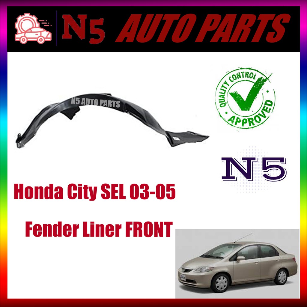 Honda City SEL 03-05 FRONT Fender Liner/Daun Pisang  Shopee Malaysia