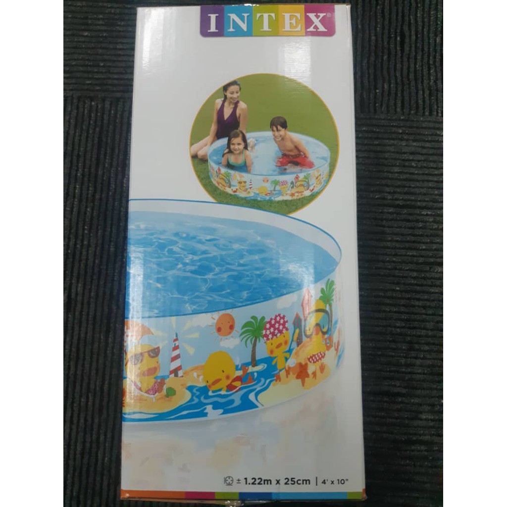INTEX Plastic Swimming Pool For Kids (4FT / 5FT / 6FT / 8FT)Kolam mandi.
