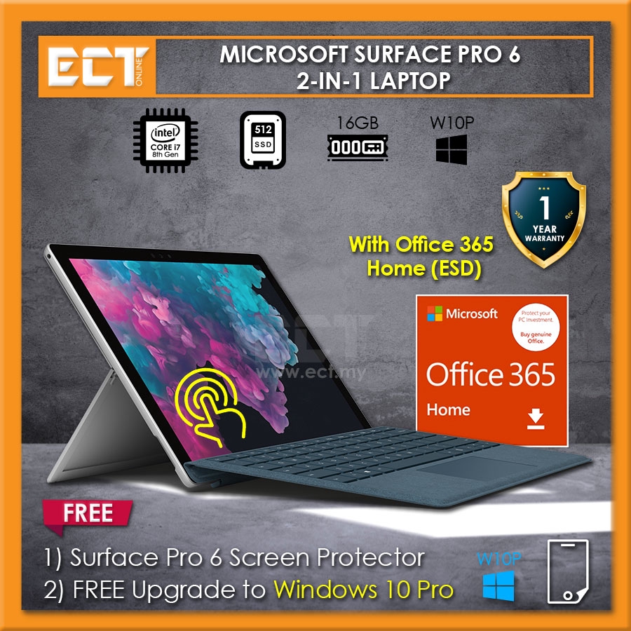 Microsoft Surface Pro 6 (i7-8650U 4.20GHz,512GB,16GB,12.3 ...