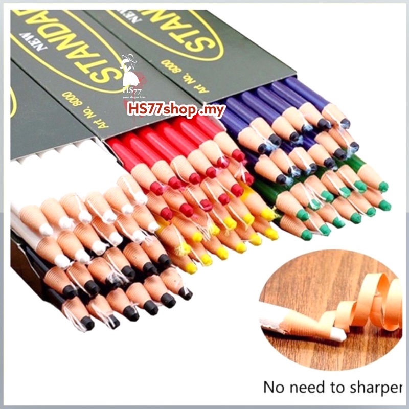 Pensil Warna Standard Kapur Pencil Chalk Pensel Pencil Kapur