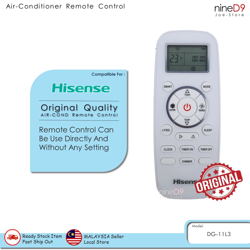 HISENSE Replacement For Hisense AirConditioner Aircond Remote Control