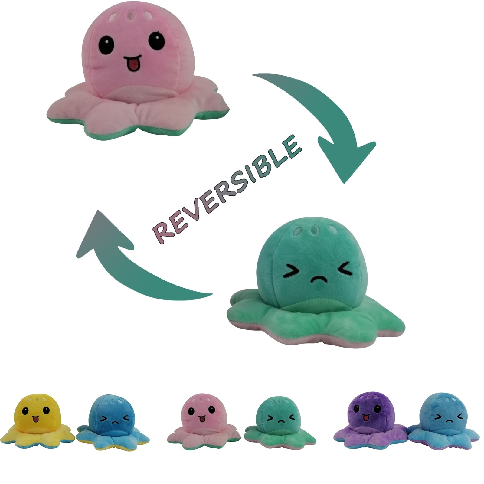 reversible jellyfish plush