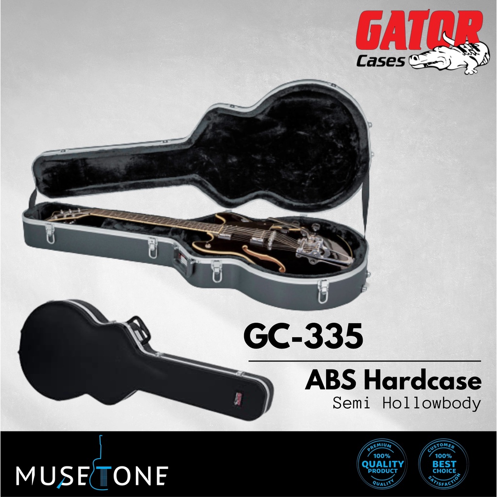 Guitar Cases Gator GC-335 Deluxe Molded Case For Semi-Hollow