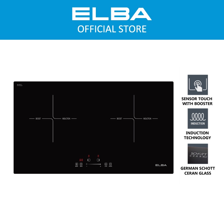 ELBA Builtin Induction Cooker EICK7082ST(BK) Dual Cooking Zones, 9
