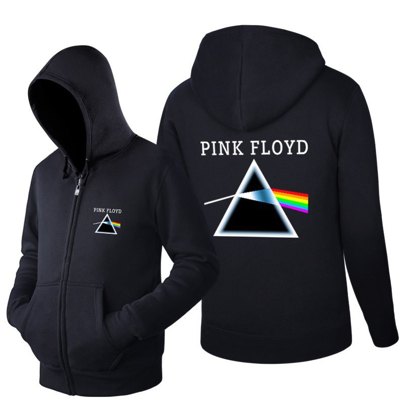 pink floyd zip up hoodie