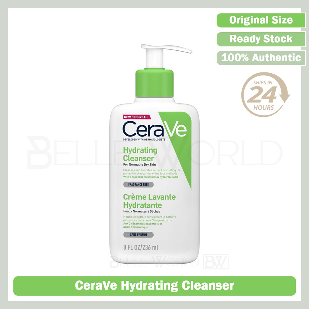 (READY STOCK) 237ml CeraVe Hydrating Cleanser Shopee Malaysia