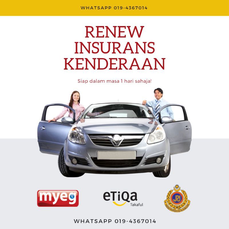 Renew Insurans Dan Roadtax Kenderaan Dengan Etiqa Takaful Shopee Malaysia