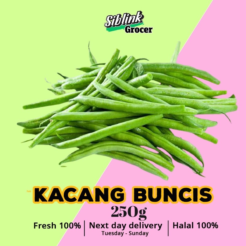Fresh Kacang Buncis Grean Beans Harga Pasar Borong 250g SAYURAN SEGAR ...