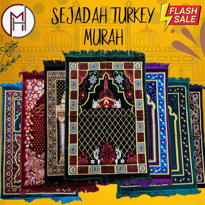 Sejadah Turkey Murah Murah Murah (Boleh Pilih Warna) Harga Borong