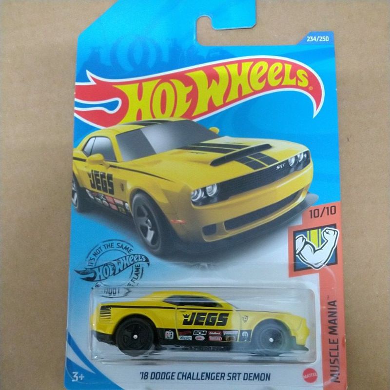 Hotwheels 18 Dodge Challenger Srt Demon Hot Wheels Shopee Malaysia