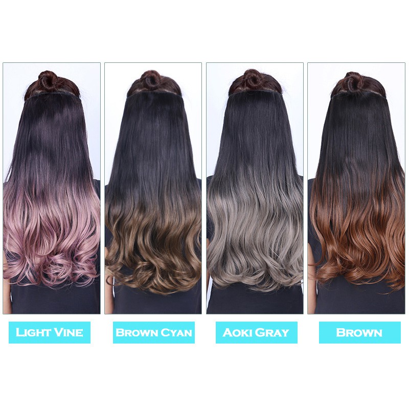 2020 Beautiful Hair Extensions Wig Clip Big Layer Long Wavy Curly Wigs