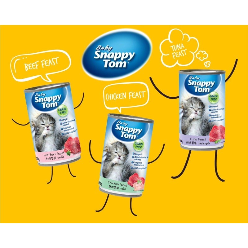 Baby Snappy Tom Wet Canned Food ( 150g ) Shopee Malaysia