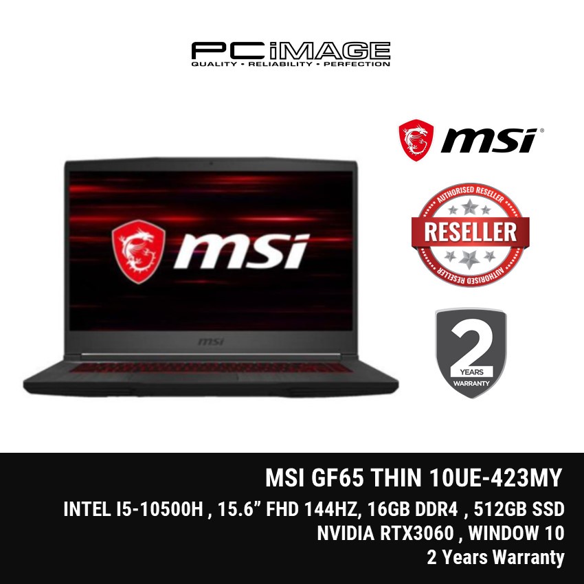 MSI GF65 Thin Price in Malaysia & Specs - RM4799 | TechNave
