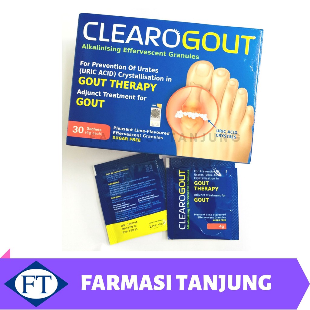 Clearogout Ubat Untuk Gout 2 5 10 Pcs Shopee Malaysia