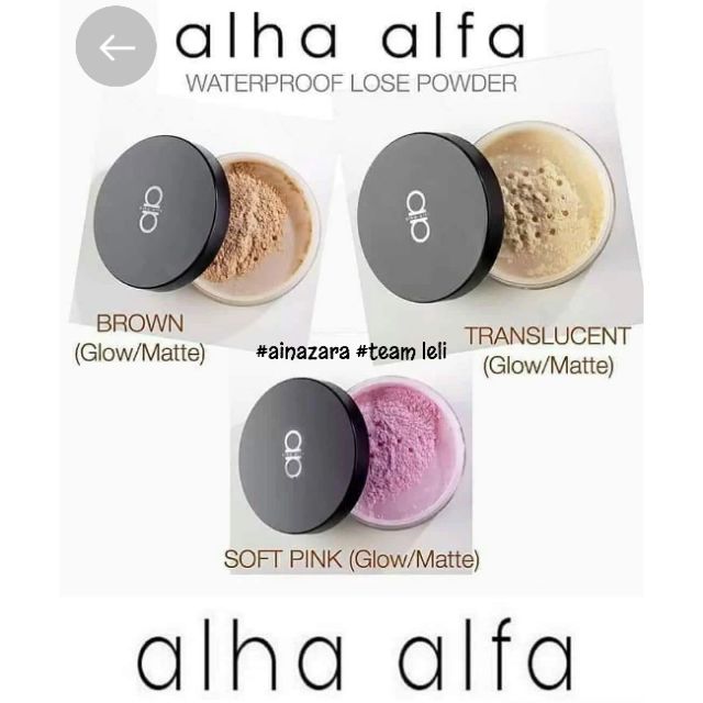 Alha alfa powder compact ALHA ALFA