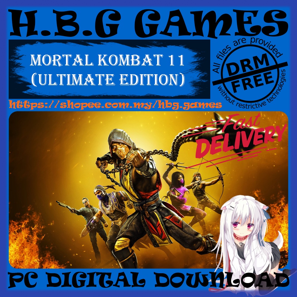 Mortal Kombat 11 Ultimate Edition Pc Digital Download Offline Drm Free Bonus Shopee Malaysia