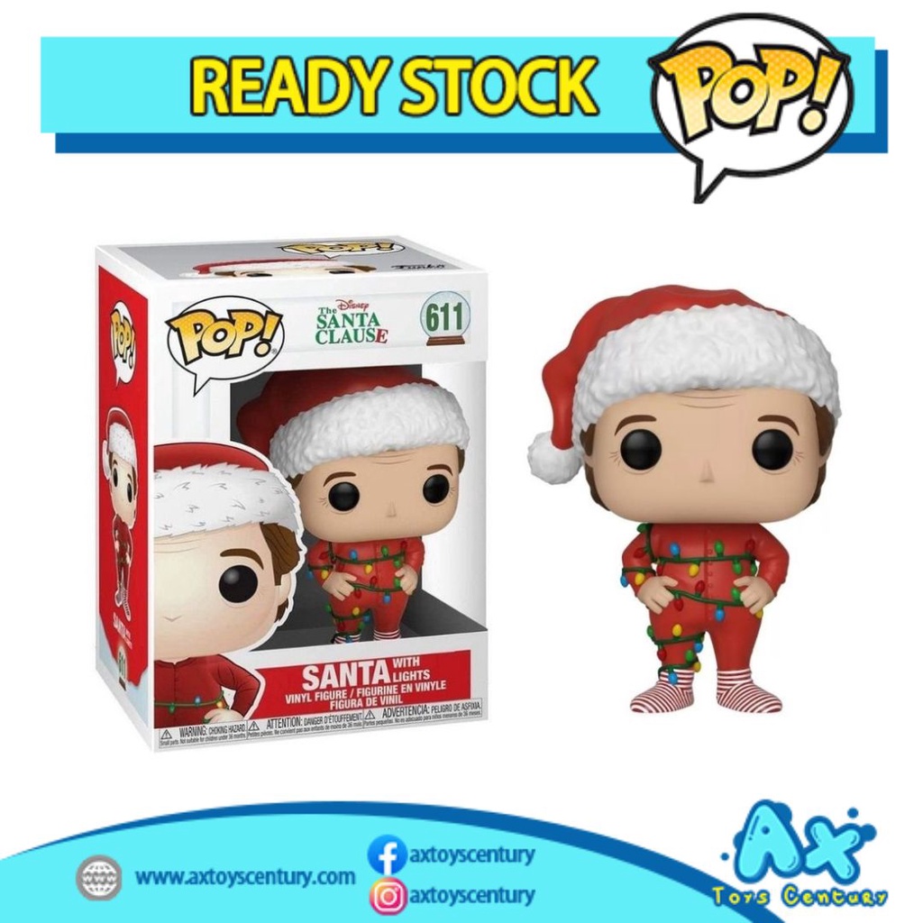 Funko Pop! The Santa Clause - Santa with Lights #611 100% Genuine