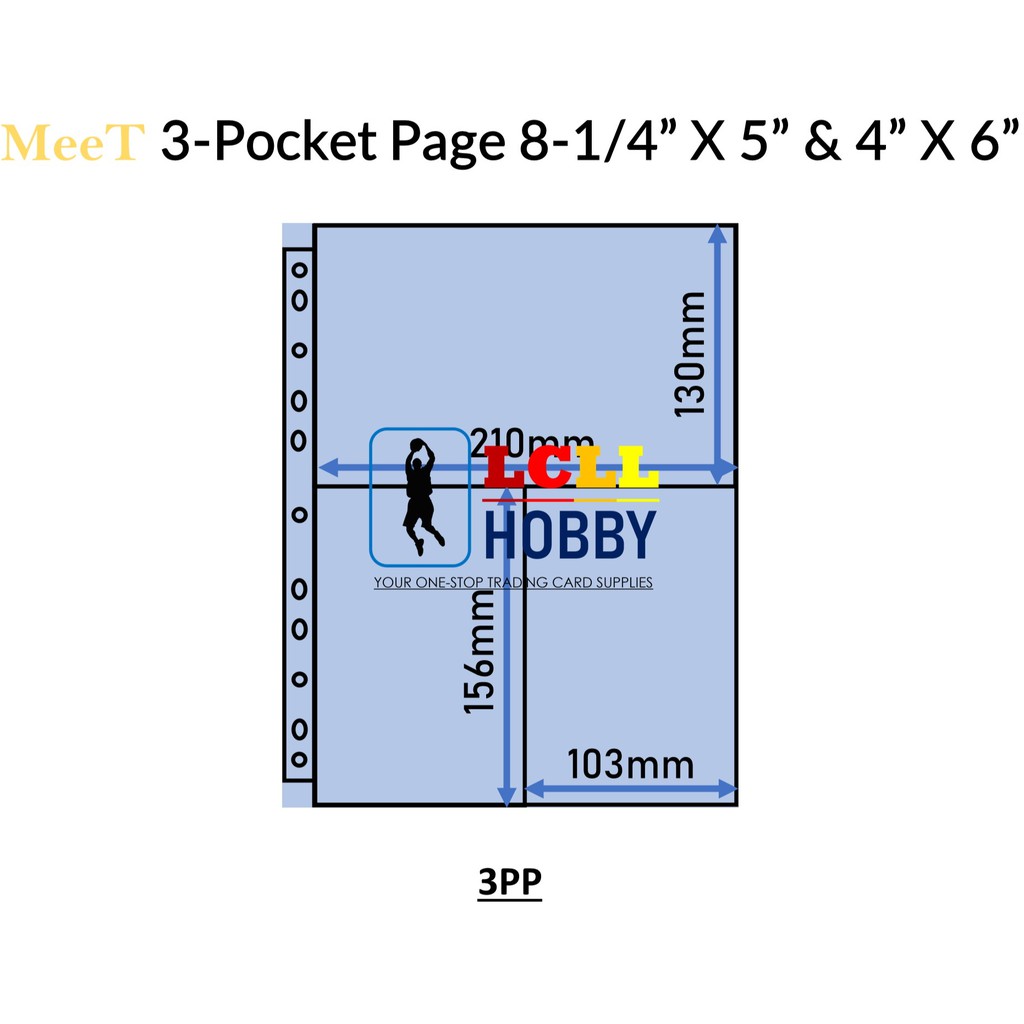 Meet 3 Pocket Transparent Pages With 8 1 4 X 5 4 X 6 Shopee Malaysia