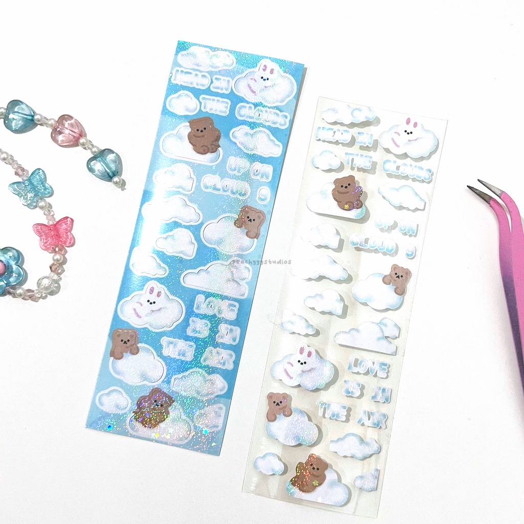 cloud 9 sticker sheet [peachyyystudios] | MADE IN KOREA | Shopee Malaysia