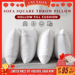 Square Hotel Hollow Fill Inner Cushion Throw Square Home Pillow Bantal Sofa  Pillow